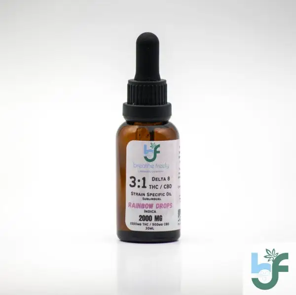 Delta 8 THC W/CBD 3:1 Tincture 2000mg